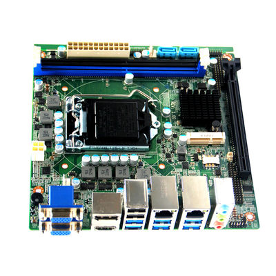 H170 LGA1151 SKYLAKE 6th Core i3/i5/i7 dual ethernet ports mini itx industrial motherboard with DP 4K