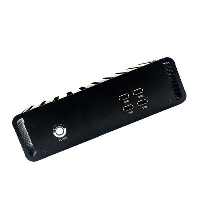 Quad Core J1900 Fanless Industrial Mini PC 6COM 2 gigabit LAN LPT port