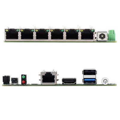 Bay Trail J1800 J1900 N2806 E3845 6 Gigabit LAN Nano Firewall Computer Motherboard Network Security Mainboard